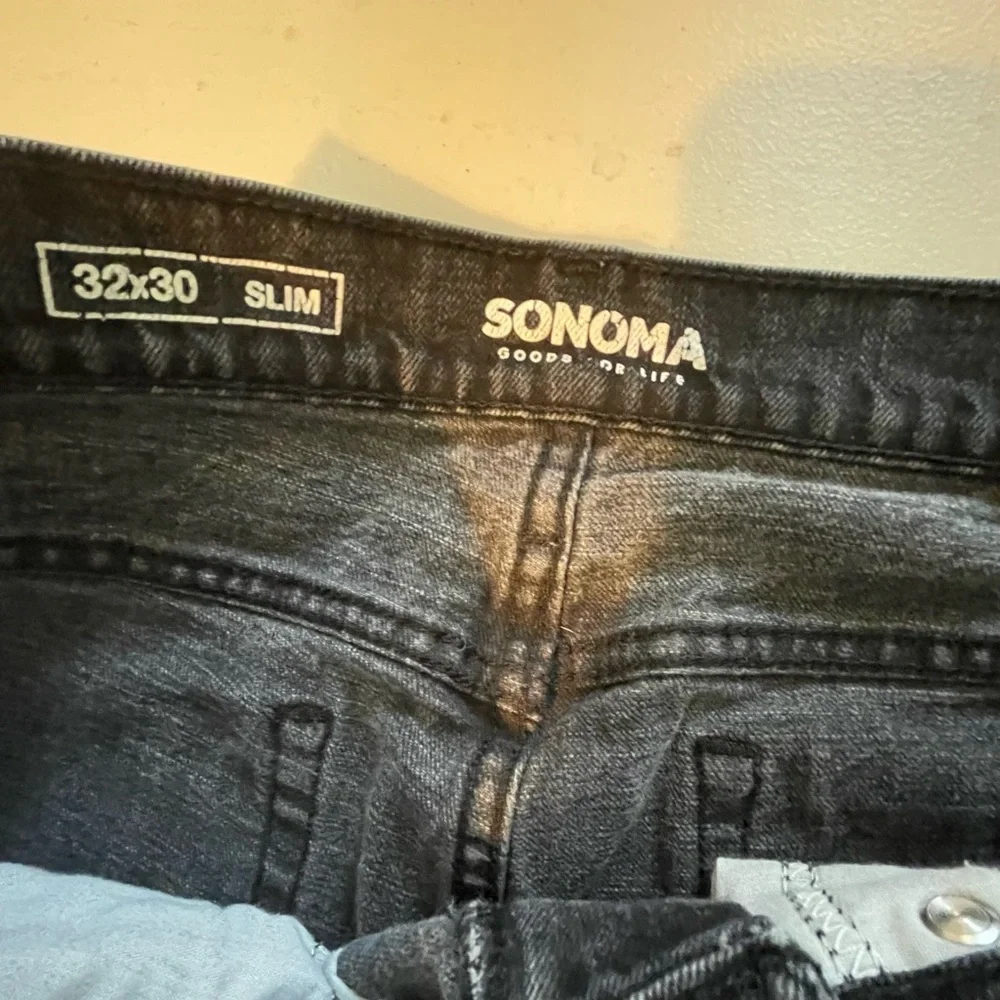 Sonoma Men’s Black Slim 32x30 Denim Jeans Classic Style GUC